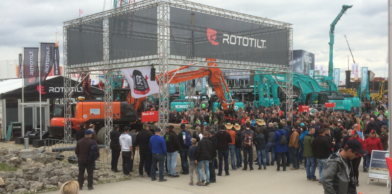 Rototilt Auf Der Weltweit Bedeutendsten Messe Fur Baumaschinen Gross Dabei